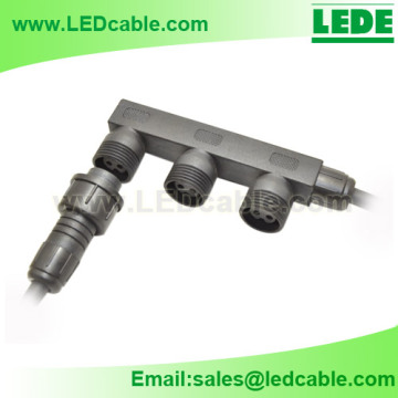 Waterproof F distributor box for outdoor LED lighting