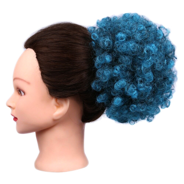 AliLeader Wholesale African American Short Afro Kinky Curly Wrap Synthetic Drawstring Puff Ponytail