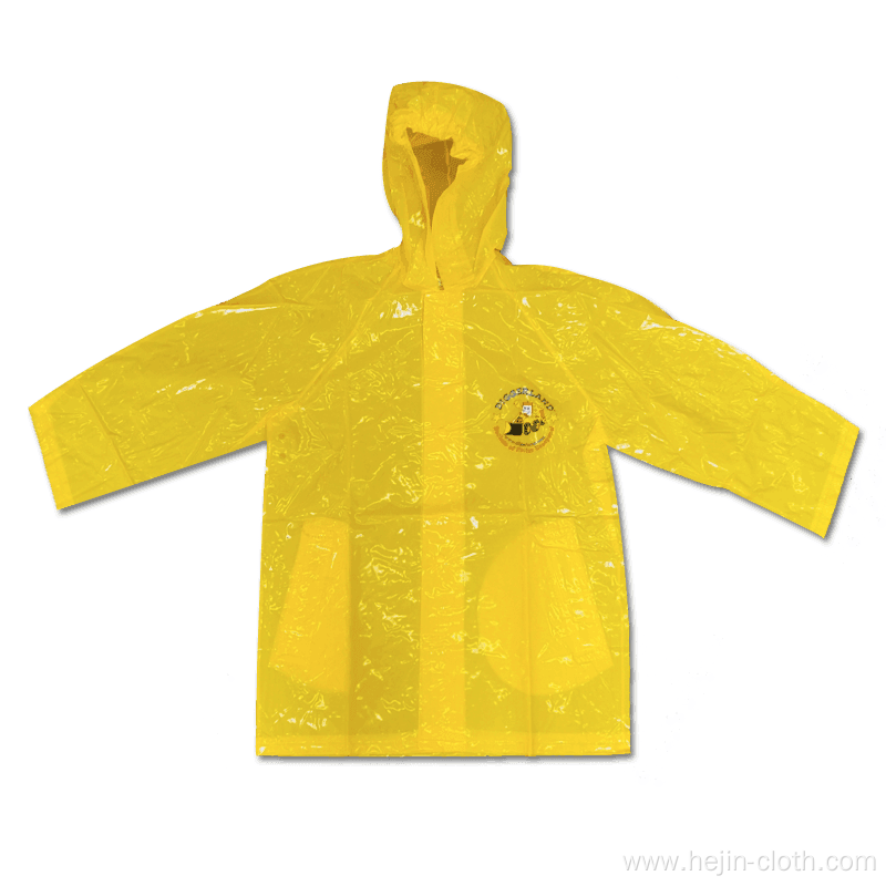 ECO Friendly PVC adult rainwear with hood