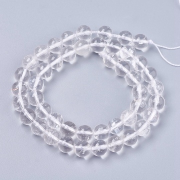 8mm Round Natural Quartz Crystal Beads Strand: Discover the Healing Properties and Aesthetics at Pandahall