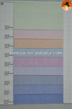 stock stripe100% cotton fabric for shirting