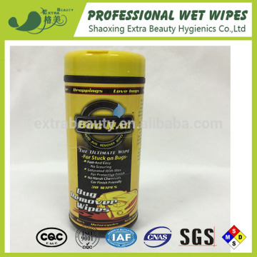 Auto bug remover wet wipes