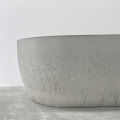 Elegante, farbene, runde Betonbadewanne