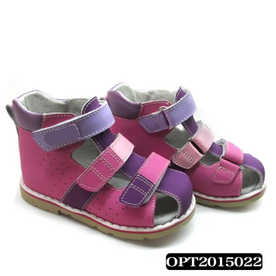 New fashion elegant middle knee-high children orthopedic sandals for 2015
