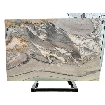 Natural Stone Wave Grey Marble Big Slabs Polished Floor Tiles