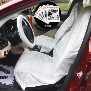 Customized Logo Printing Disposable Car Seat Cover and Floor Mat Kits