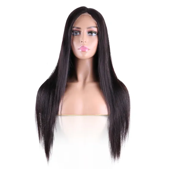 Wholesale Soft Beauty Braided Straight Lace Front for Black Women Perruque Full Lace Cheap Human Wigs 100% Human Hair