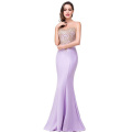 Women's Lace Applique Long Formal Mermaid Prom Dresses