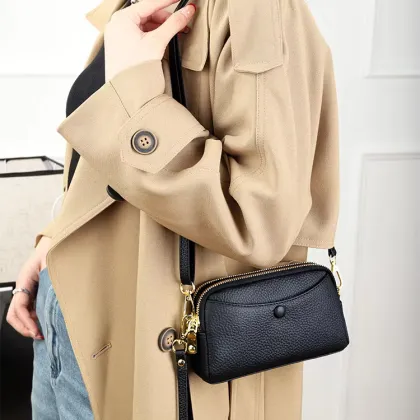 2024 New Soft Cowhide Fashionable Mini Crossbody Bag