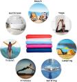 Microfiber Swimming Stripe Beach Handduk med logotyp