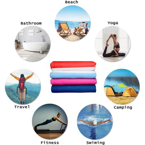 Microfiber Swimming stripe beach towel with logo