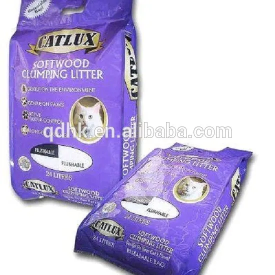 side gusset cat food bag/side gusset plastic bag
