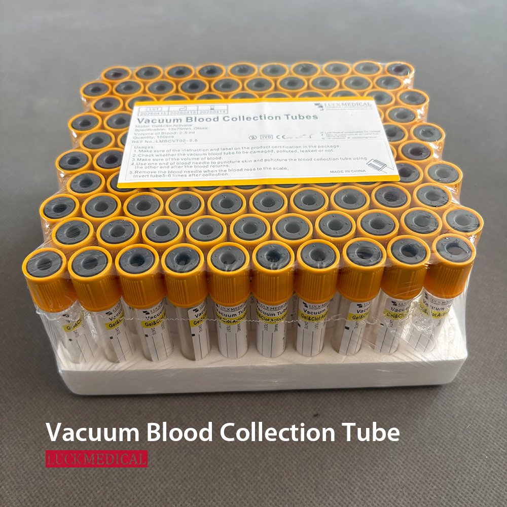 Vacuum Blood Collection Tube Glass PET Gel