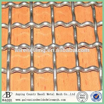 cheap woven iron wire mine crimped mesh