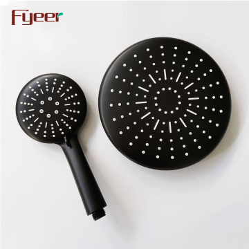 Fyeer Black Multi-Function Hand Shower Head Set