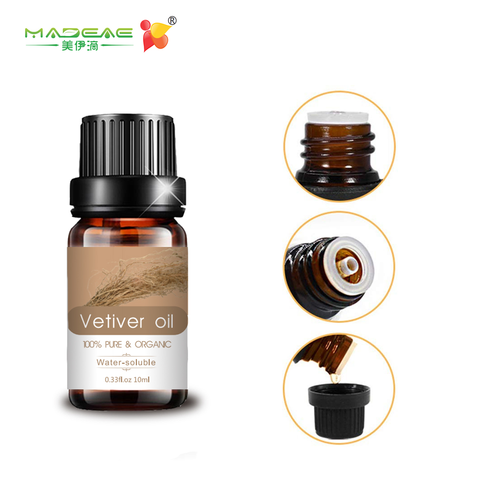 100% Pure Nature Vetiver Essential Oil for Diffuser Skincare