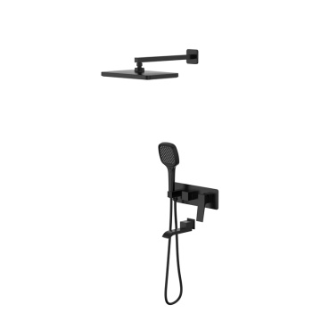 Black Bathroom Shower System Set
