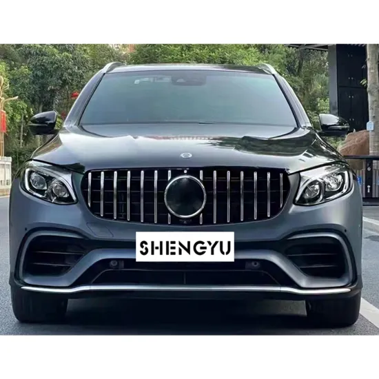 GLC63 AMG Style Bumpers, Grille, Rear Diffuser, and Exhaust Pipes for Benz X253 (2016-2019)