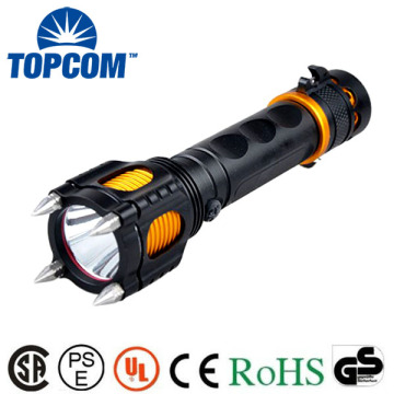 Autodefensa 2 Switch 5 Modos Altos de alarma audible Audible Tactical T6 LED Torch Linteria con cabeza de ataque