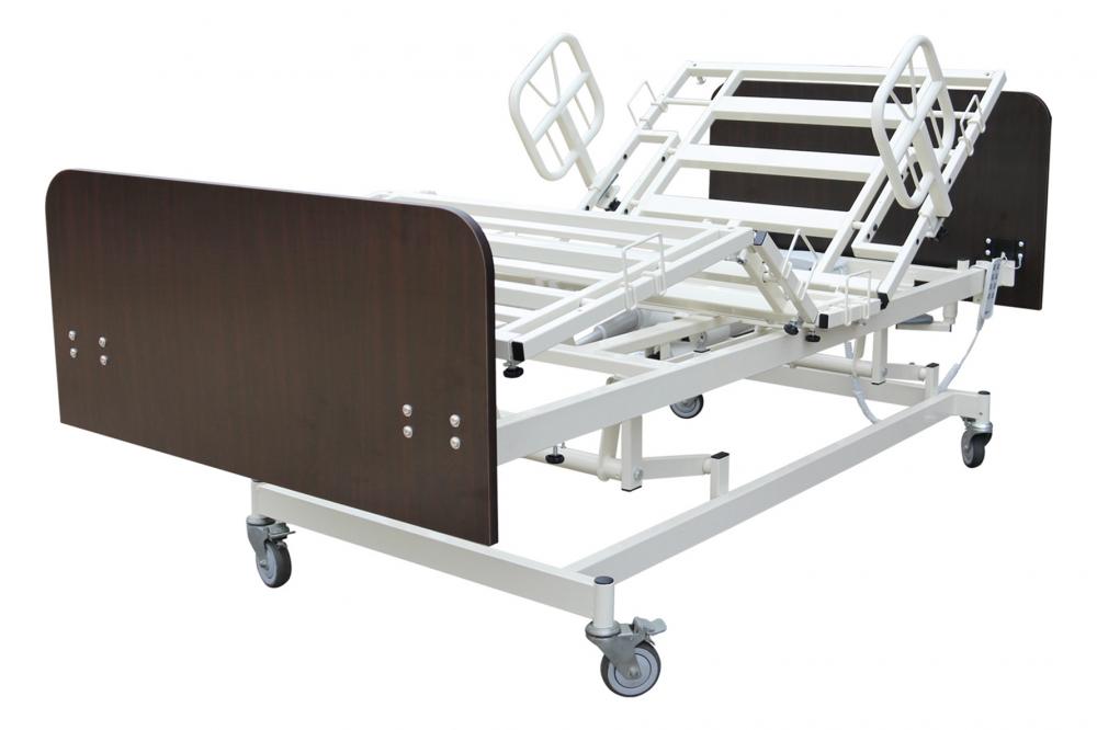 Electric Wooden Hospital Bed with Mattress