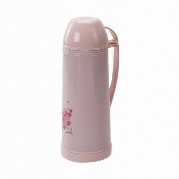 Vacuum flask with nice pattern, 1,250ml volume, suitable for home or cafe use