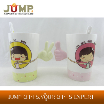 Top quality ceramic mug,hot sale cartoon ceramic mug for gift