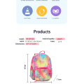 Gradient color plush backpack bag scool korean style school bag