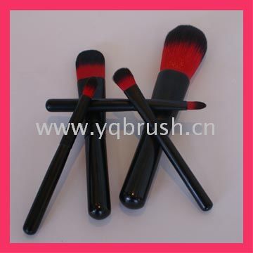 Animal hair makeup brush set