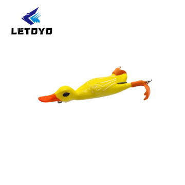 Letoyo 50g الطعم الاصطناعي الضفدع لباس ورأس الثعبان