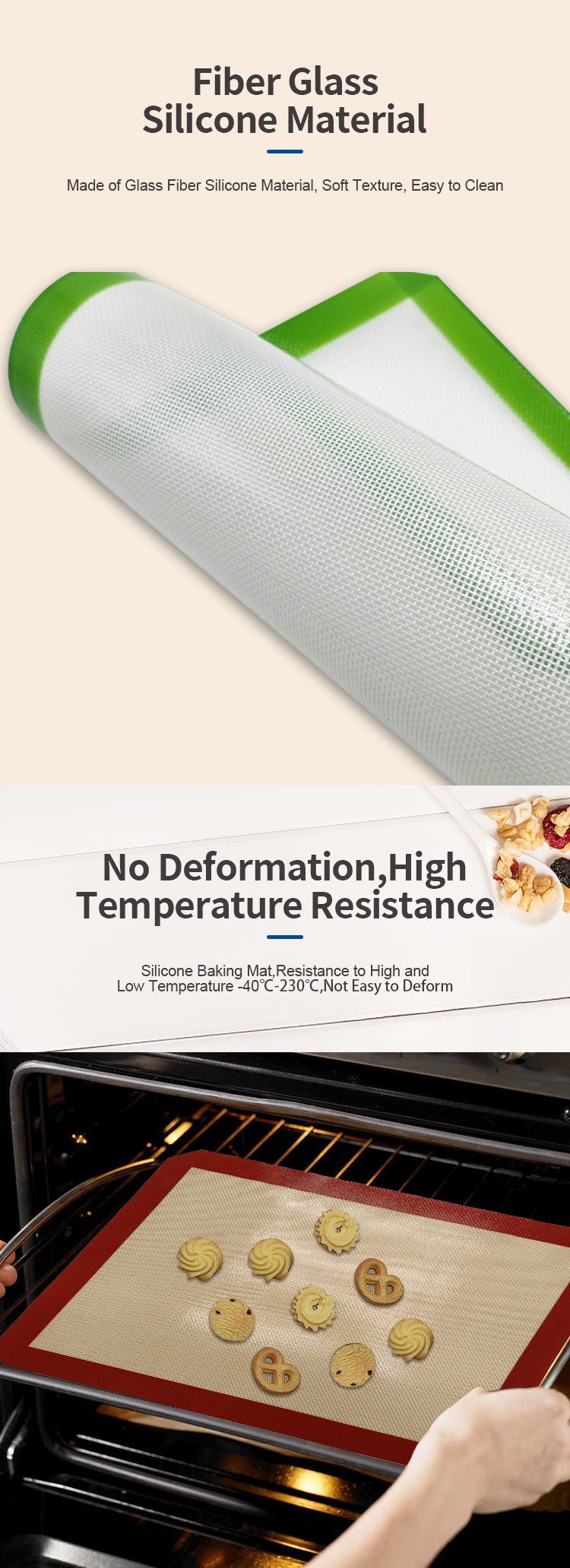 silicone baking mat MFZ-H008