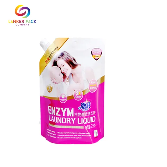 Custom Laminated Material Spouted Pouch For Detergent