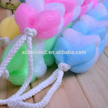 J194 bath in satin ribbon bath mesh sponge belt