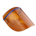 Fully transparent organic protective face shield