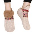 Chaussettes en peluche en tricot de câble à chaud