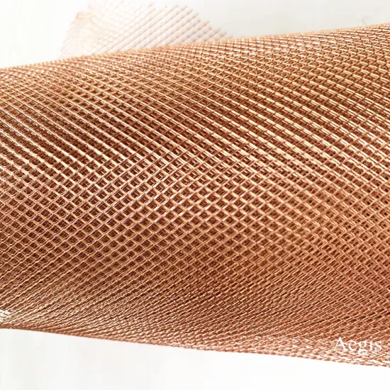 Diamond Hole EMI Shielding Copper Expanded Metal Mesh