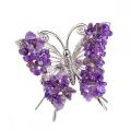 Amethyst Butterfly Decoration Healing Crystal Chip Beads Ornament Home Decor Gifts