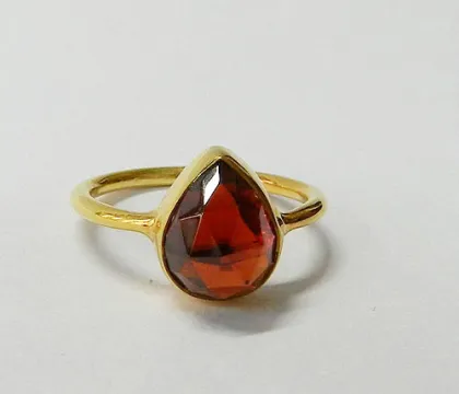 925 Sterling silver Garnet hydro Gemstone Ring