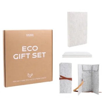 Wholesale Eco Gift Set: Customization Logo Business School Notebook with Pencil Bag