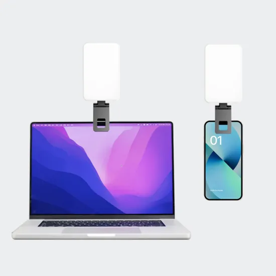 Portable LED Video Conference Fill Lights for Remote Work and Learning