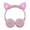 Auriculares estéreo con oreja de gato auriculares macoron