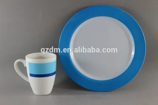 Simple Modern Design Melamine Dish And Mug Dinner Set