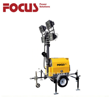 বিল্ট-ইন জেনারেটর সহ হাই পাওয়ার লাইট টাওয়ার