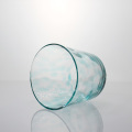 Tea Light Blue Conffeti Spot Glass Candle Holder