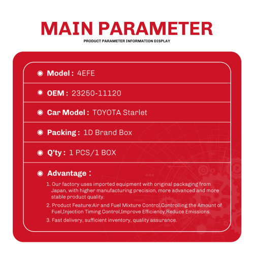 حاقن الوقود 23250-11120 23209-11120 4EFE لمحرك TOYOTA Corolla