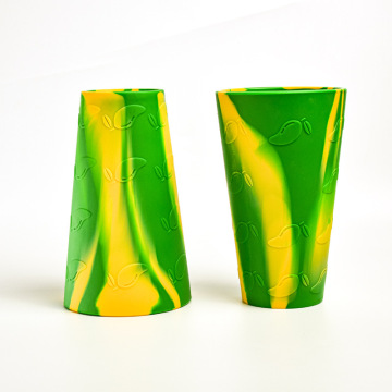 Camping Party Mug: 480ml Non-slip and Anti-drop Mouthwash Teacup, Silicone Folding Water Cup