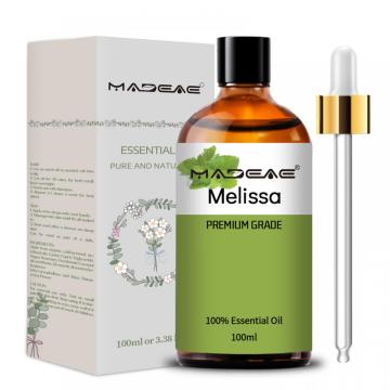 Óleo Melissa Essential Óleo 100% puro Orgânico Melissa Cor Cuidado da pele Cosmético