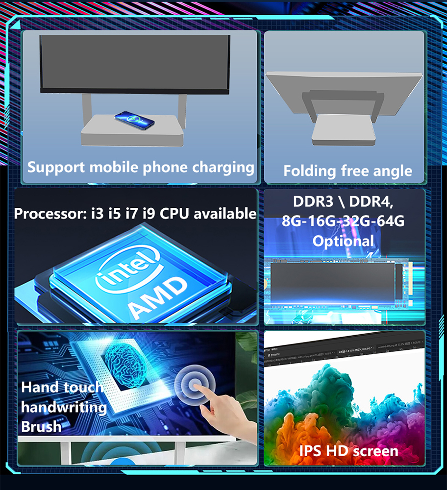 Foldable Touchscreen All-in-One Computer