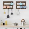 Kitchen Organization Mug Rack for Wall with 18 Hooks Manufactory