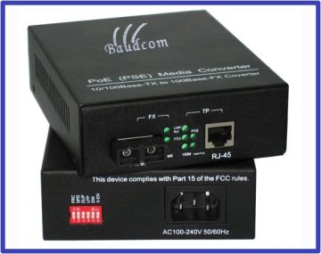 10/100M POE Fiber Media Converter 20KM