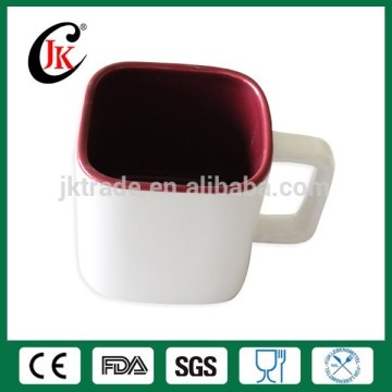 Hot sale customized square ceramic advertising mug for promotion